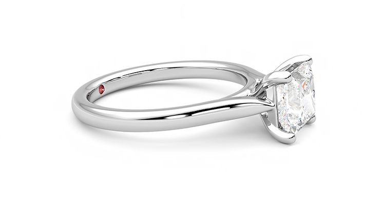 Taylor & Hart Eden Princess Engagement Ring 360 degree image 8