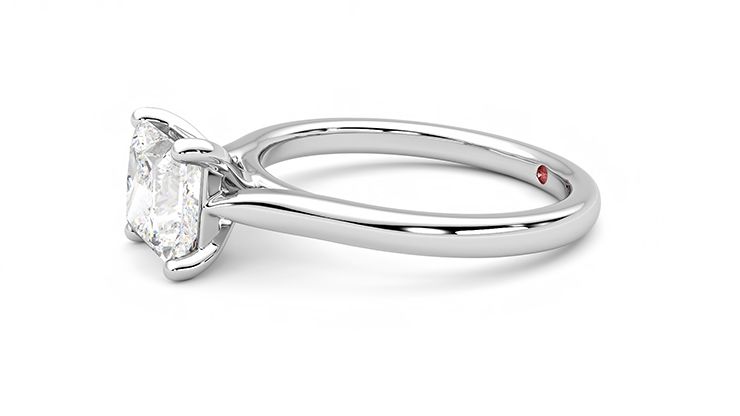 Taylor & Hart Eden Princess Engagement Ring 360 degree image 22