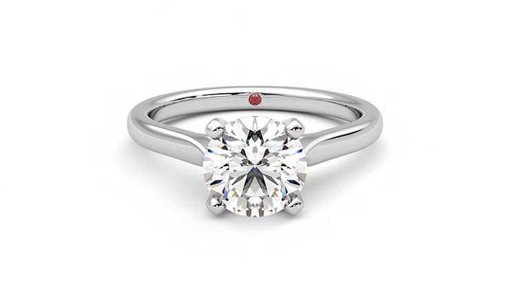 Taylor & Hart Eden Round Engagement Ring 360 degree image 0