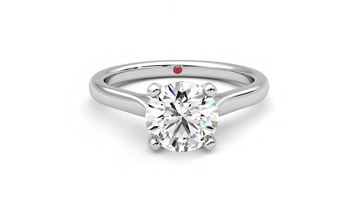 Taylor & Hart Eden Round Engagement Ring 360 degree image 1