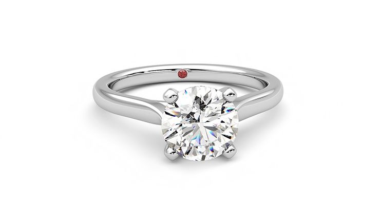 Taylor & Hart Eden Round Engagement Ring 360 degree image 2