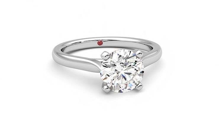 Taylor & Hart Eden Round Engagement Ring 360 degree image 3