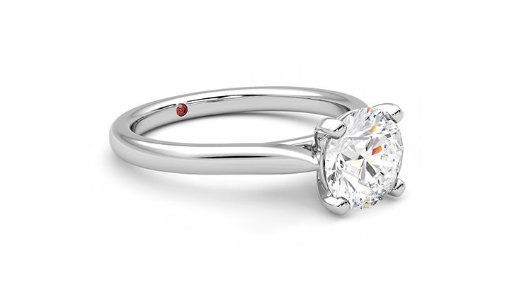 Taylor & Hart Eden Round Engagement Ring 360 degree image 6