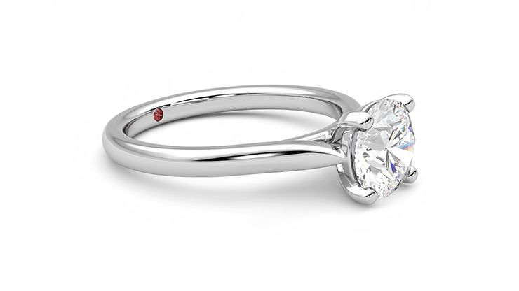 Taylor & Hart Eden Round Engagement Ring 360 degree image 7