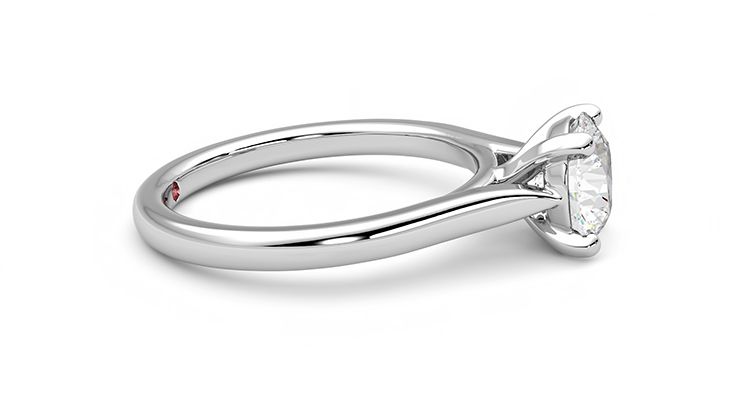 Taylor & Hart Eden Round Engagement Ring 360 degree image 9