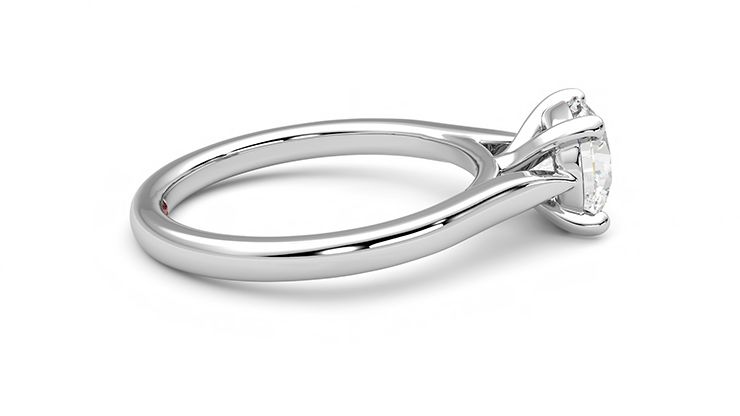 Taylor & Hart Eden Round Engagement Ring 360 degree image 10
