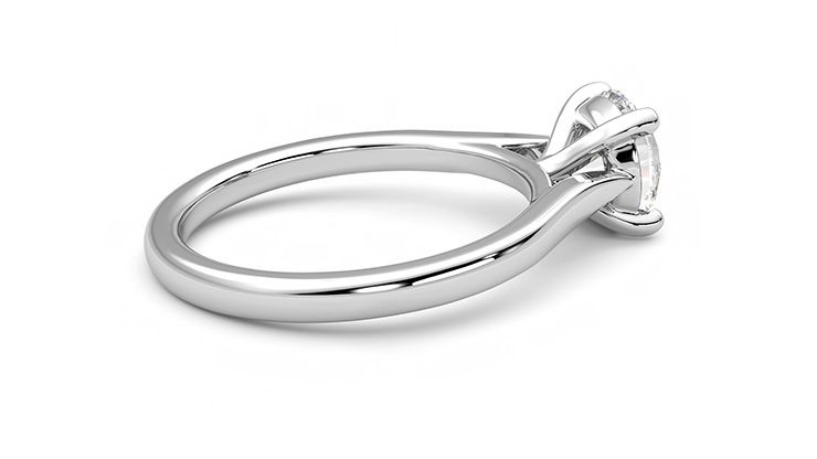 Taylor & Hart Eden Round Engagement Ring 360 degree image 11