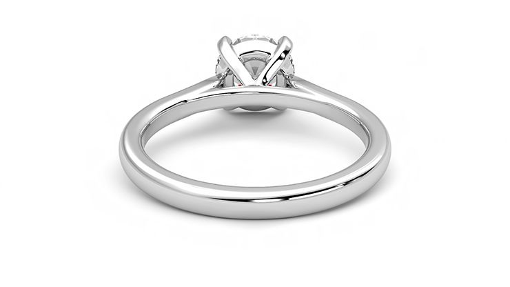 Taylor & Hart Eden Round Engagement Ring 360 degree image 15
