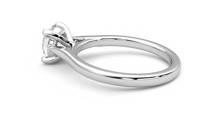 Taylor & Hart Eden Round Engagement Ring 360 degree image 19