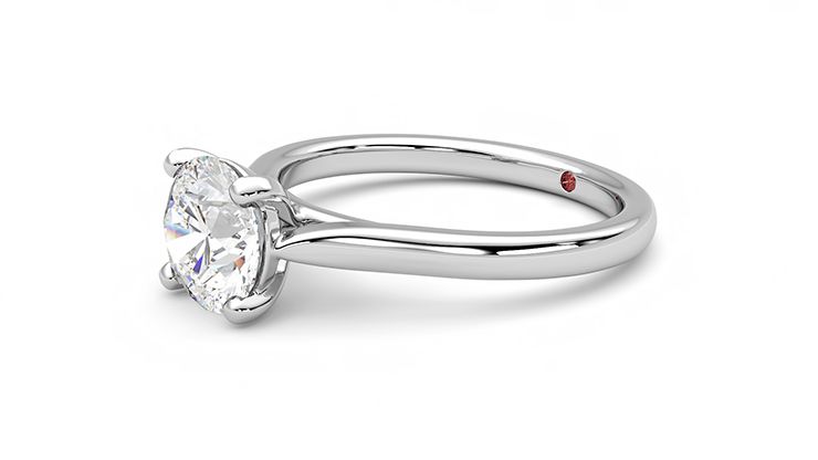 Taylor & Hart Eden Round Engagement Ring 360 degree image 23