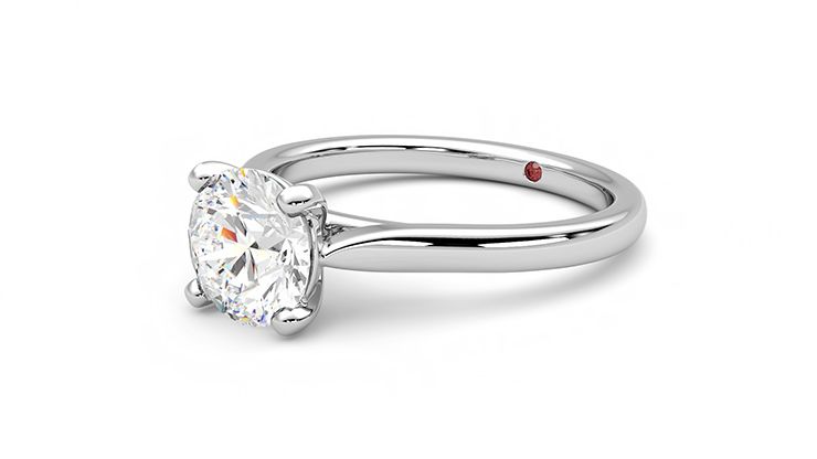 Taylor & Hart Eden Round Engagement Ring 360 degree image 24