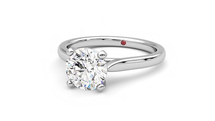 Taylor & Hart Eden Round Engagement Ring 360 degree image 26