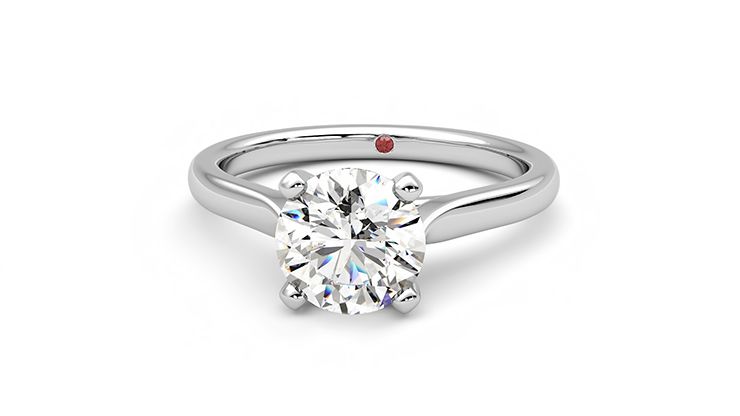 Taylor & Hart Eden Round Engagement Ring 360 degree image 28