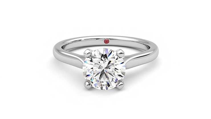 Taylor & Hart Eden Round Engagement Ring 360 degree image 29