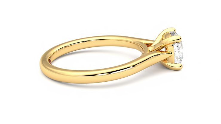 Taylor & Hart Eden Cushion Engagement Ring 360 degree image 10