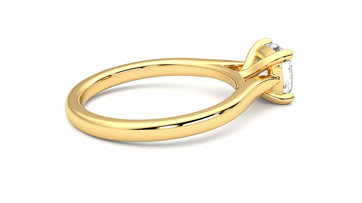 Taylor & Hart Eden Cushion Engagement Ring 360 degree image 11