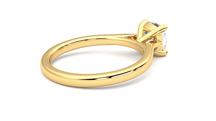 Taylor & Hart Eden Cushion Engagement Ring 360 degree image 12