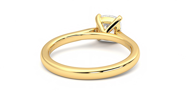 Taylor & Hart Eden Cushion Engagement Ring 360 degree image 14