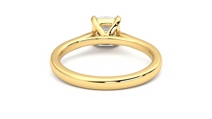 Taylor & Hart Eden Cushion Engagement Ring 360 degree image 15