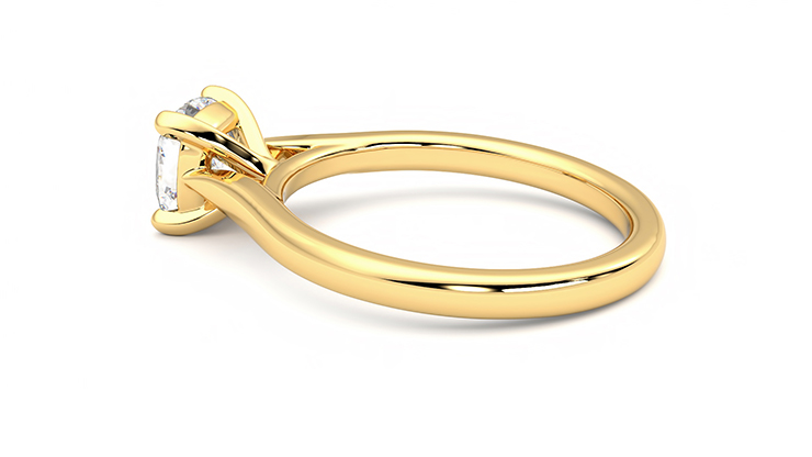 Taylor & Hart Eden Cushion Engagement Ring 360 degree image 19
