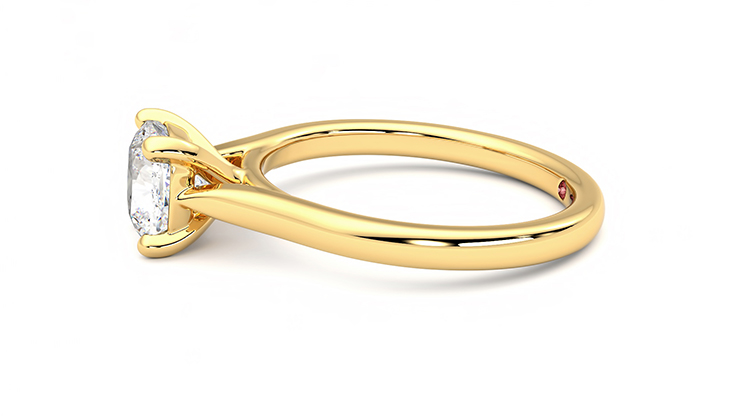 Taylor & Hart Eden Cushion Engagement Ring 360 degree image 21