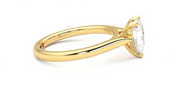 Taylor & Hart Eden Pear Engagement Ring 360 degree image 9