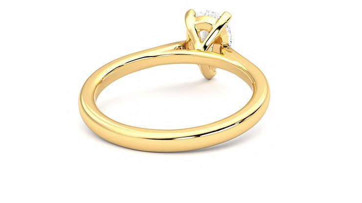 Taylor & Hart Eden Pear Engagement Ring 360 degree image 14