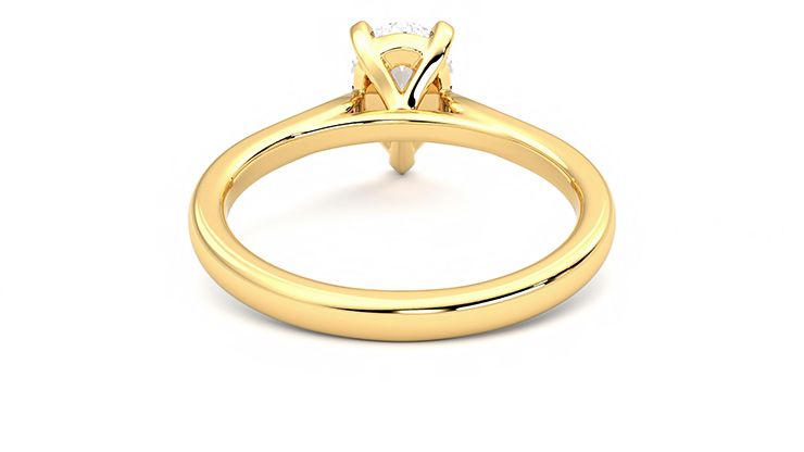 Taylor & Hart Eden Pear Engagement Ring 360 degree image 15