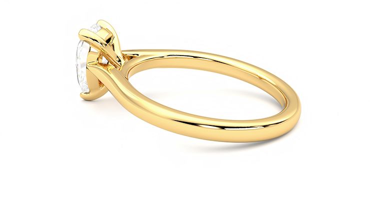 Taylor & Hart Eden Pear Engagement Ring 360 degree image 19