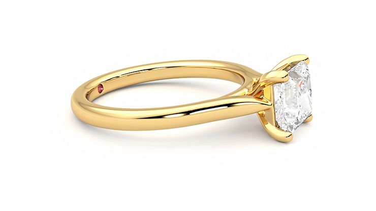 Taylor & Hart Eden Princess Engagement Ring 360 degree image 8