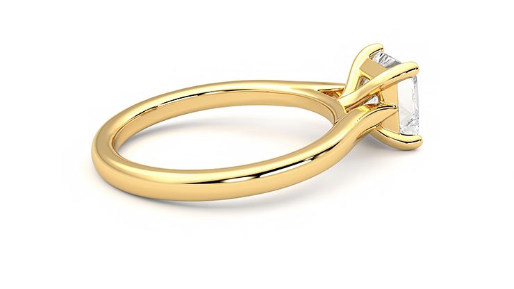 Taylor & Hart Eden Princess Engagement Ring 360 degree image 11