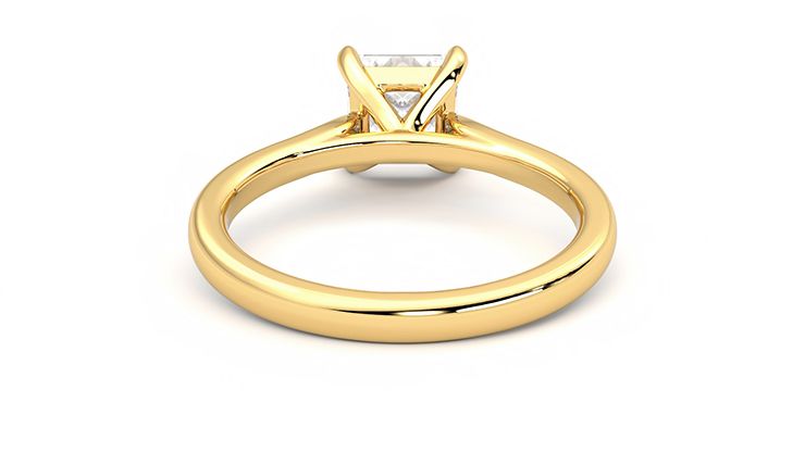 Taylor & Hart Eden Princess Engagement Ring 360 degree image 15