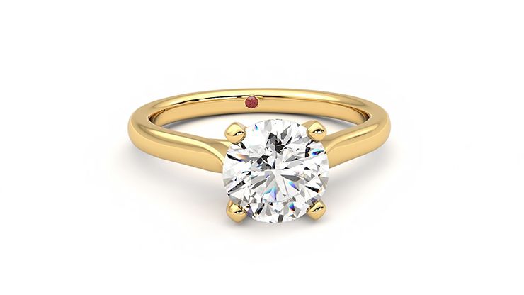 Taylor & Hart Eden Round Engagement Ring 360 degree image 2