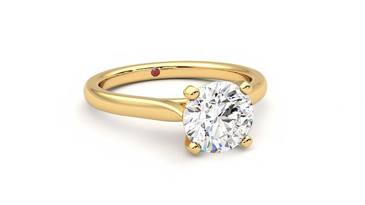 Taylor & Hart Eden Round Engagement Ring 360 degree image 4
