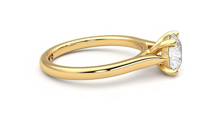 Taylor & Hart Eden Round Engagement Ring 360 degree image 9