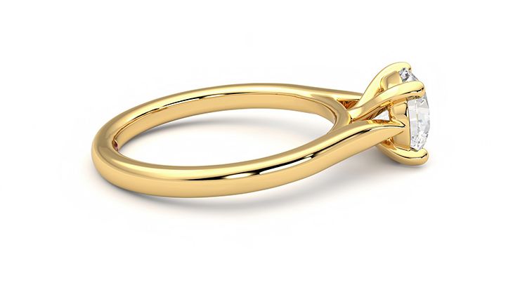 Taylor & Hart Eden Round Engagement Ring 360 degree image 10