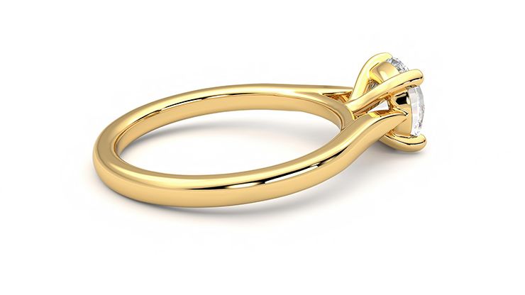 Taylor & Hart Eden Round Engagement Ring 360 degree image 11