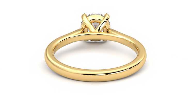 Taylor & Hart Eden Round Engagement Ring 360 degree image 15