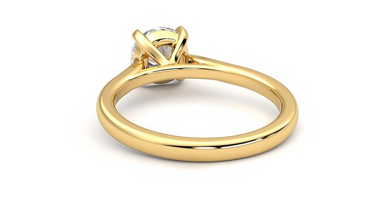 Taylor & Hart Eden Round Engagement Ring 360 degree image 16