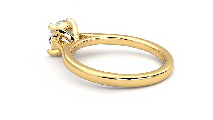 Taylor & Hart Eden Round Engagement Ring 360 degree image 18