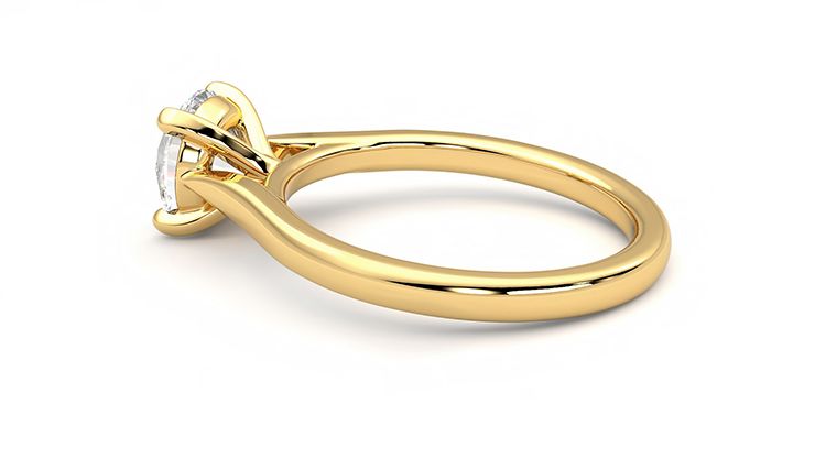 Taylor & Hart Eden Round Engagement Ring 360 degree image 19