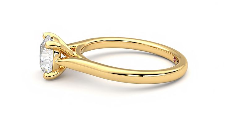 Taylor & Hart Eden Round Engagement Ring 360 degree image 21