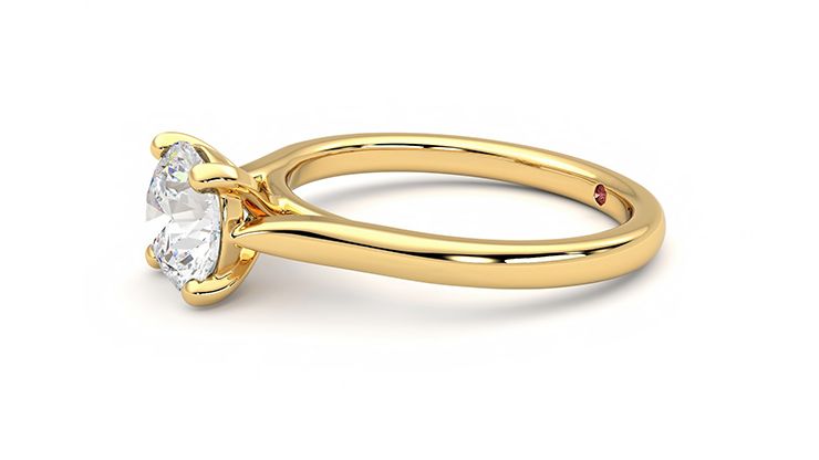 Taylor & Hart Eden Round Engagement Ring 360 degree image 22