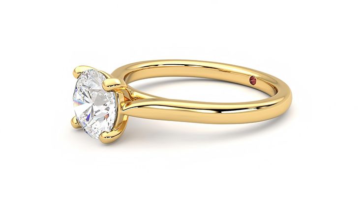 Taylor & Hart Eden Round Engagement Ring 360 degree image 23