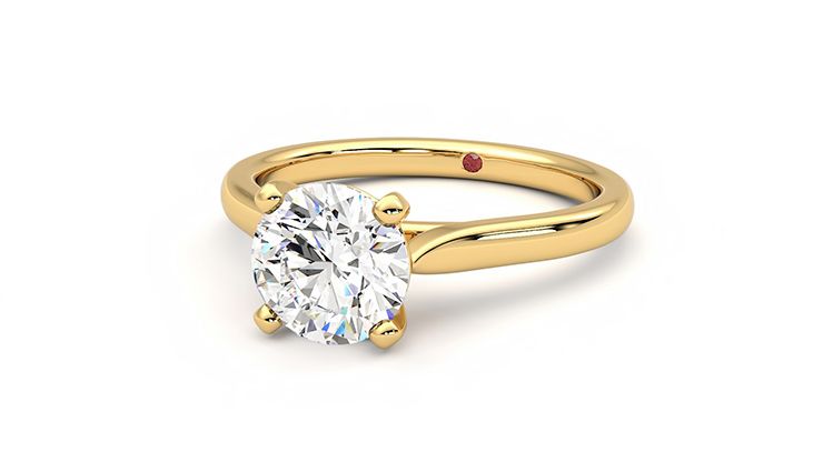 Taylor & Hart Eden Round Engagement Ring 360 degree image 26