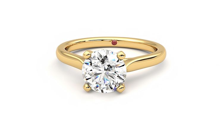 Taylor & Hart Eden Round Engagement Ring 360 degree image 28
