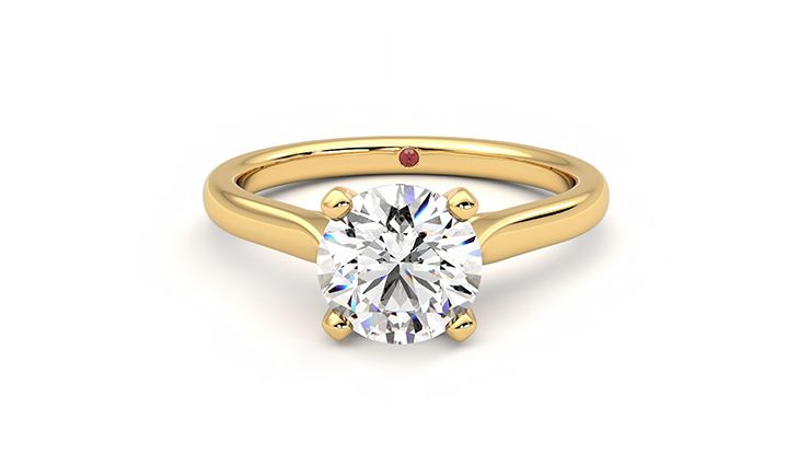 Taylor & Hart Eden Round Engagement Ring 360 degree image 29