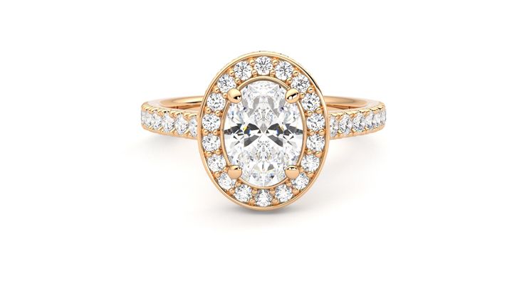 Taylor & Hart Elixir Oval Engagement Ring 360 degree image 0