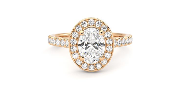 Taylor & Hart Elixir Oval Engagement Ring 360 degree image 1