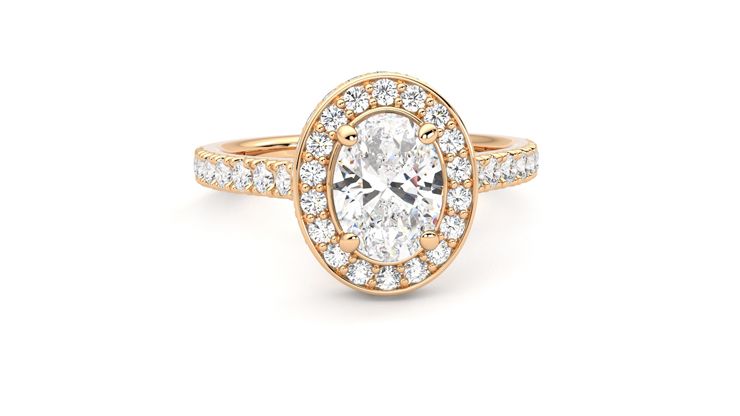 Taylor & Hart Elixir Oval Engagement Ring 360 degree image 2